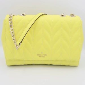 kate spade quilted Emelyn bryer lane bag in limelight